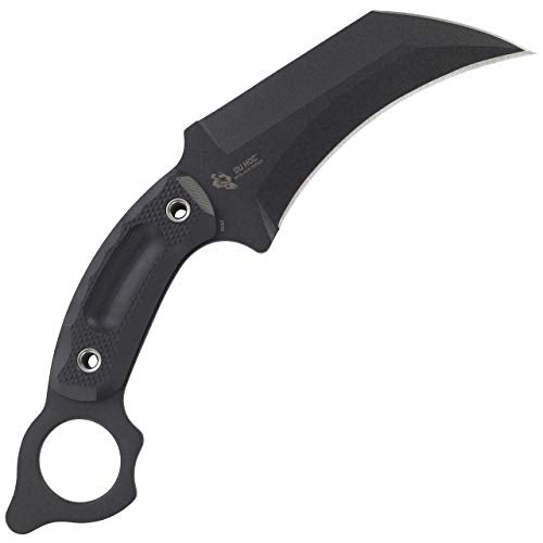 CRKT Du Hoc Fixed Blade Knife with Sheath - Tactical Karambit, Black, 2630