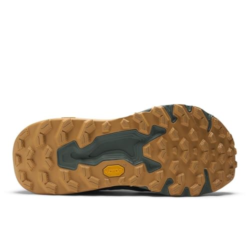 New Balance Men's Fresh Foam X Hierro V9 Trail Running Shoes - Dark Juniper/Black/Dried Apricot, 9.5