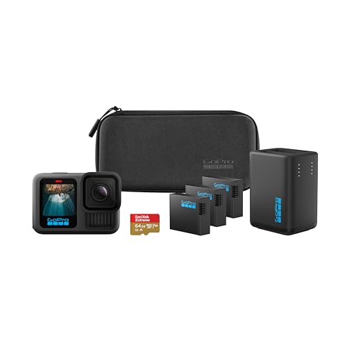 GoPro HERO13 Black Extended Power Bundle with Dual Charger & 3 Batteries