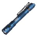 ACEBEAM TAC 2AA EDC Tactical Flashlight - Blue, 1400 Lumens, 304M Range