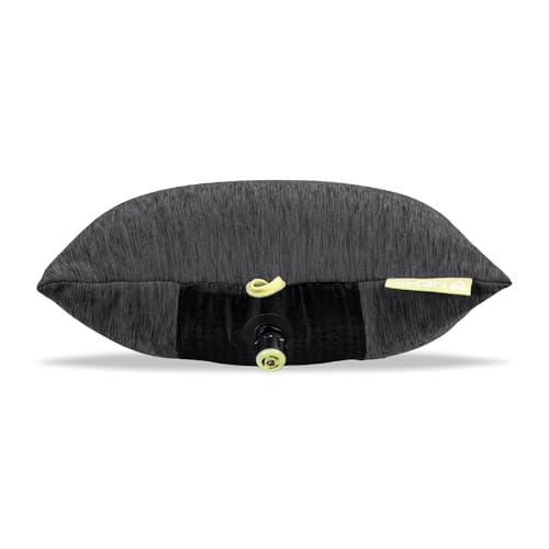 NEMO Fillo Elite Camping Pillow Black Pearl / Citron - Lightweight Travel Pillow