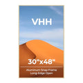 30x48 Metal Poster Frame with Matte Gold Finish and Plexiglass - Wall Mount