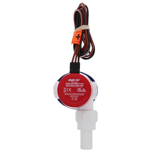 Rule 25SA 12V Automatic Submersible Bilge Pump 500GPH for Boats