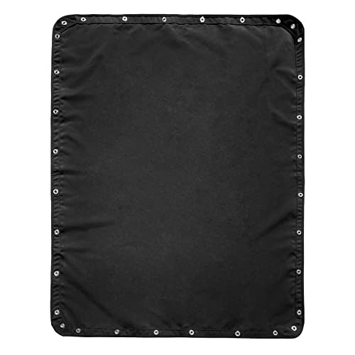 TeBaisea 82" x 58" Waterproof Canvas Boat Shade Cover - Black T-Top Replacement