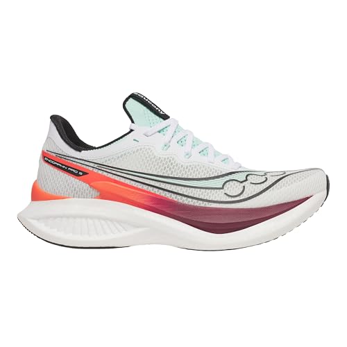 Saucony Endorphin Pro 5 Running Sneakers - White Crimson, Size 11