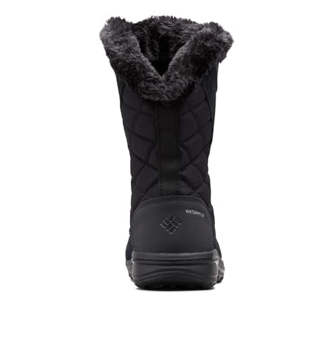 Columbia Women's Ice Maiden II Snow Boots Black/Columbia Grey 6 - Waterproof Winter Footwear