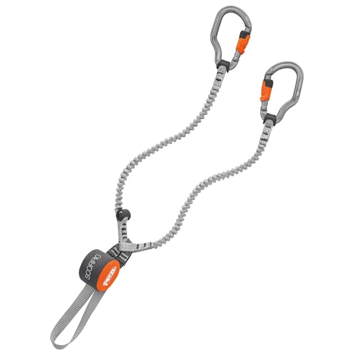 Petzl Scorpio Vertigo Via Ferrata Lanyard with Carabiners – Lightweight & Compact Climbing Safety Gear