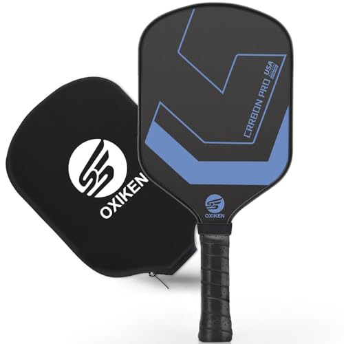 SS OXIKEN USAPA Approved Carbon Fiber Pickleball Paddle Blue 16mm