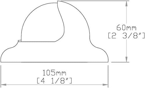 Autonautic - Surface Mount Compass - C3001 - Suited for Use Kayak in a Rib or Dinghy - 2 1/3" Dial Black - Made in Europe