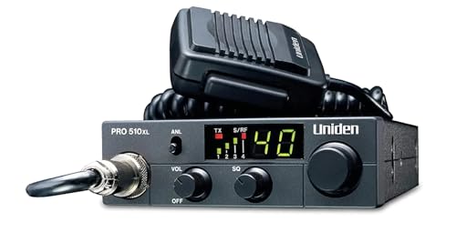 Uniden PRO510XL 40-Channel CB Radio - Compact, Backlit LCD, Public Address, 7W, One Size