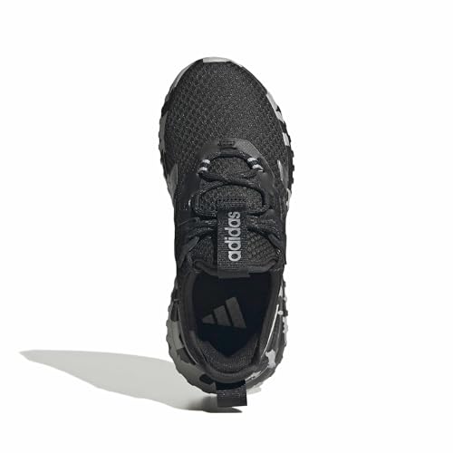 adidas Kids' Kaptir 4.0 Sneakers 2.5 Big Kid Black Grey Metallic Shoes