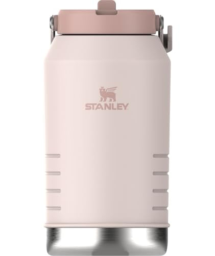 STANLEY IceFlow Flip Straw 2.0 Jug 96 oz Rose Quartz - Leakproof Insulated Water Bottle