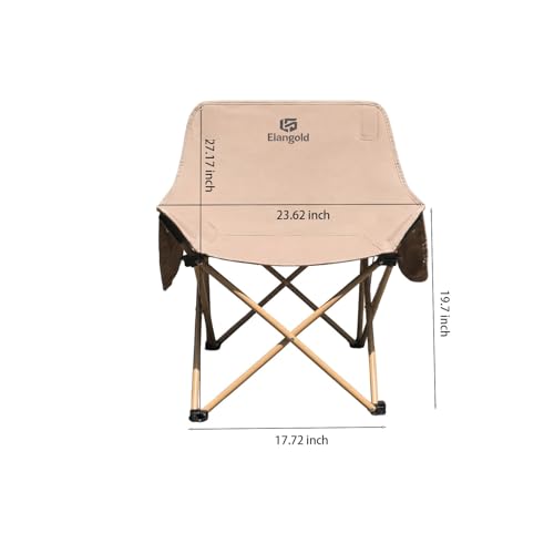 4-Pack Portable Folding Camping Chairs Set - Outdoor Seating for 300 Lbs