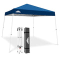 Eagle Peak 10x10 Slant Leg Pop Up Canopy Tent - Dark Blue, Easy Setup