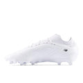 Unisex Soccer Cleats - New Balance Tekela Team Low FG - White Black Silver - Size 12 Women / 10.5 Men