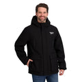 Men's Insulated Softshell Winter Jacket - Large Black