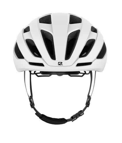 P2R A20 MIPS Bike Helmet with Rear LED Light - Large White Adult & Teen Cycling Safety