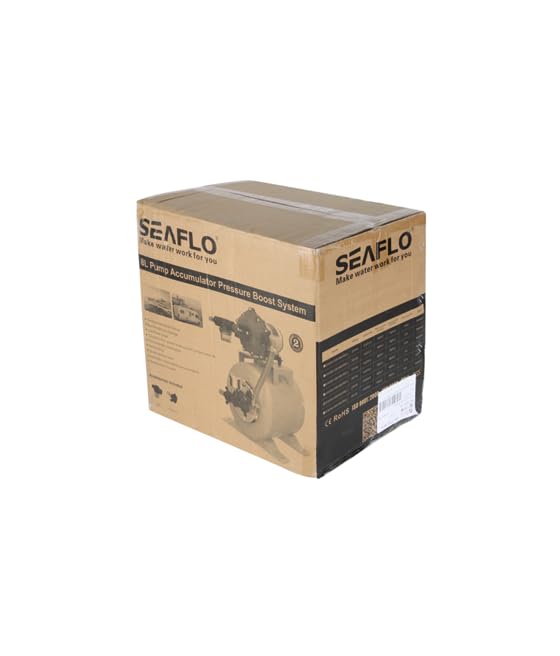 RV Water Pump System with 2 Gallon Accumulator Tank - 12V 5.5 GPM, 60 PSI