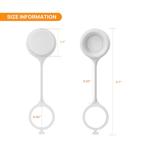 Set of 2 White Drain Plug Caps for Igloo Coolers - Replacement Parts