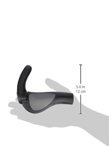Ergon GP3-L Large Black/Gray Bicycle Handlebar Grips - Lightweight, Carbon Compatible