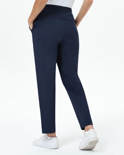 24/26 Inch Stretch Petite Ankle Golf Pants for Women - Navy, Large