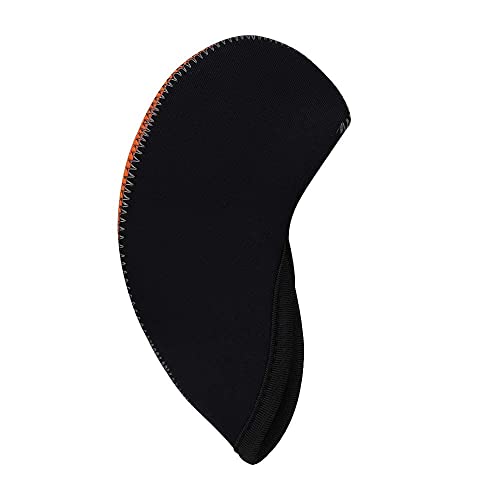Craftsman Golf 11PCS Neoprene Iron Headcover Set with Large No. - Orange & Black