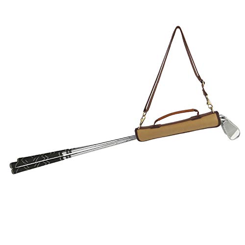 Mini Lightweight Golf Bag Carrier Sleeve Khaki for Men Women