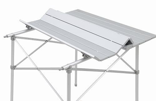 ALPS Mountaineering Silver Aluminum Roll-Top Camp Table - Fast Setup, Compact Storage