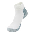 Thorlos Running Mini Crew Socks - Large White/Grey 3 Pair Pack