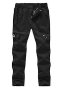Women's Lightweight Hiking Pants - Quick Dry, UPF 50, Cargo with 6 Pockets, Large Black
