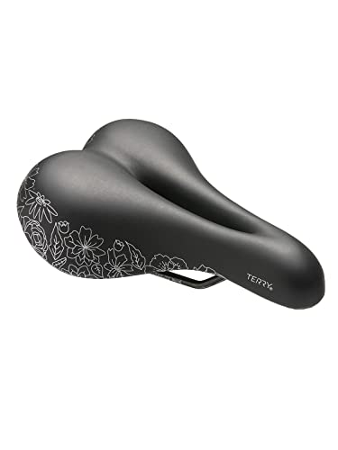 Flower Terry Women's Gel Bike Saddle - Wide Shock-Absorbing Bicycle Seat