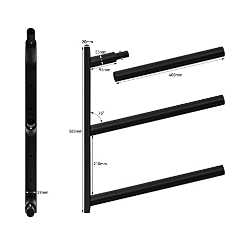 Heavy Duty Wall-Mount Surfboard Rack 3-Layer Paddle & Longboard Storage