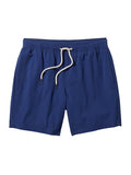 Fair Harbor Bayberry Men's Navy Seersucker Swim Trunks - 7-inch Inseam, Anti-Chafe, Classic Fit, Large