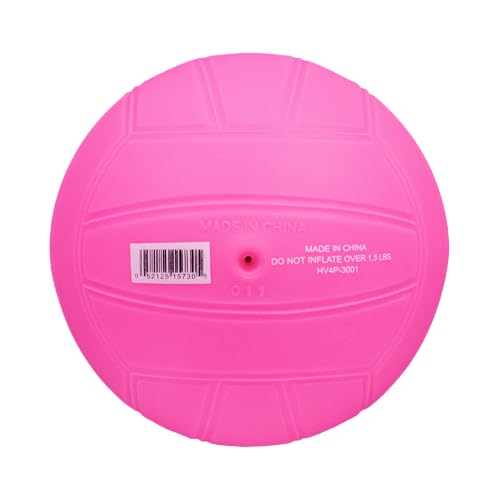 Pink 4-Inch Mini Volleyballs 12-Pack with Pump - Pool & Beach Friendly
