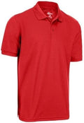 Premium Wear Men's High Moisture-Wicking Polo T-Shirt - True Red | Size 3X-Large
