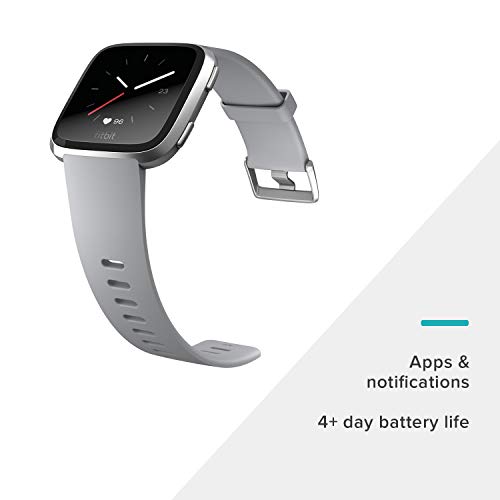 Fitness Smart Watch with Heart Rate Tracking and Music Control - Gray/Silver Aluminum