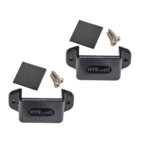 HYS Single Side Radio Car Mount Kit with Screws - Black for Handheld Radios