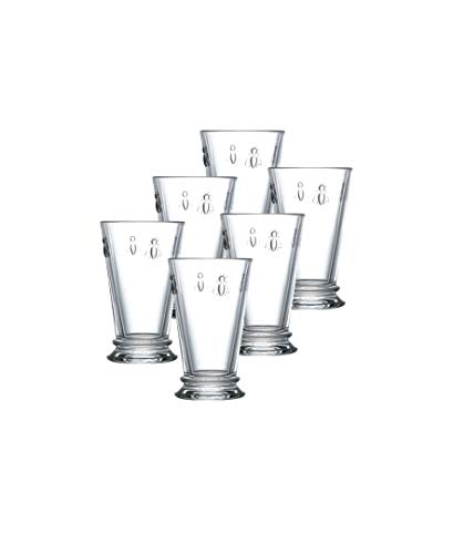 La Rochère Napoleon Bee Old Fashioned Glasses Set of 6 - 11.5oz French Classic Drinking Glassware