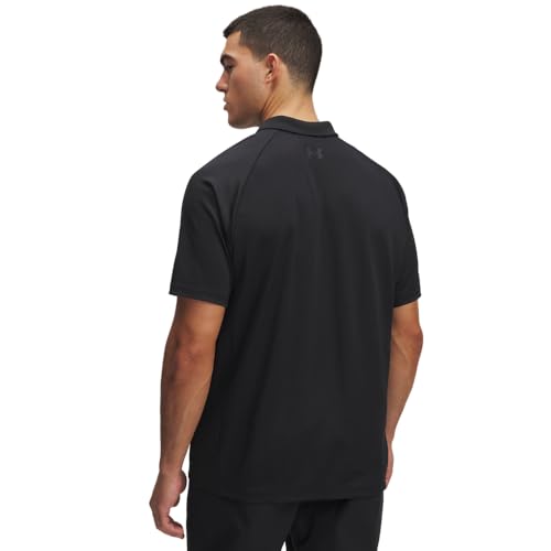Under Armour Tactical Performance Polo Large Black - Sweat-Wicking, Breathable, Stretch Fit