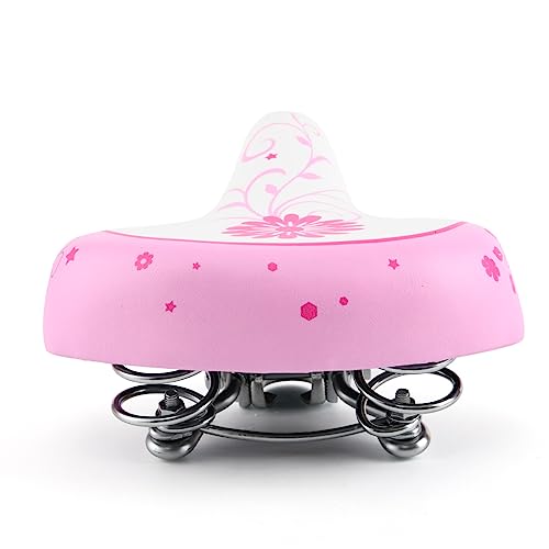 Kids Bike Seat for Girls Bicycle - Pink, Waterproof, Easy Install for 12-20 Inch Mountain Bikes