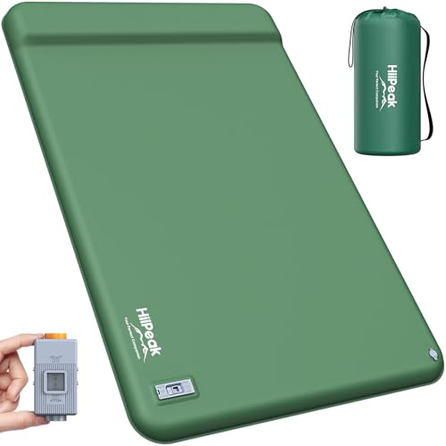 HiiPeak Double Memory Foam Sleeping Pad - Green Camping Mattress with Electric Pump