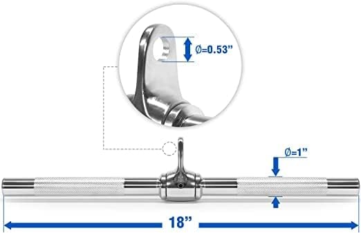 Yes4All Cable Machine Attachments - Versatile Row Handles, Tricep Rope & Bars for Home Gym | Load Up to 880 LB