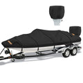 17-19 ft Boat Cover with Motor Cover - Waterproof V-Hull Tri-Hull Bass Boat Protection