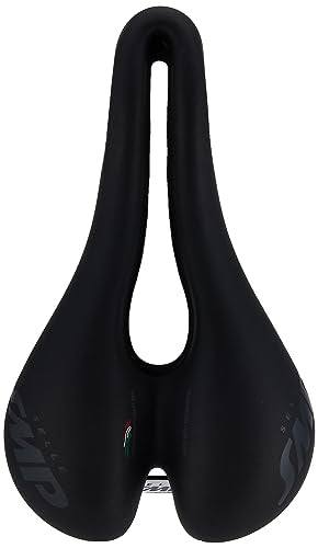 Ergonomic Bike Saddle - Medium Black Comfort Cycling Seat for Road & MTB