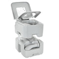 YITAHOME Portable Camping Toilet with Handle Pump & Wheels, 5.28 Gal Waste & 3.2 Gal Freshwater Tank