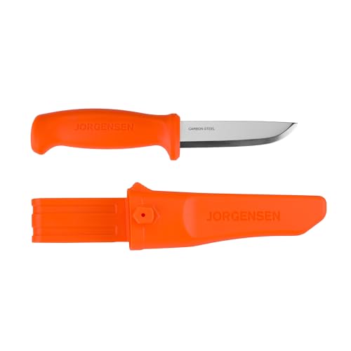 8.25-Inch Fixed Blade Bushcraft Knife with Sheath - SK5 Steel, Full Tang, Outdoor Survival Tool