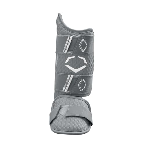 EvoShield Pro-SRZ 2.0 Batter's Leg Guard - Grey, Right Handed Hitter