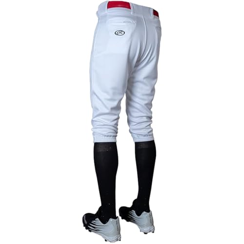 Youth Baseball Pants - PRO 150 Series Knicker Fit with 2-Way Stretch - White Large