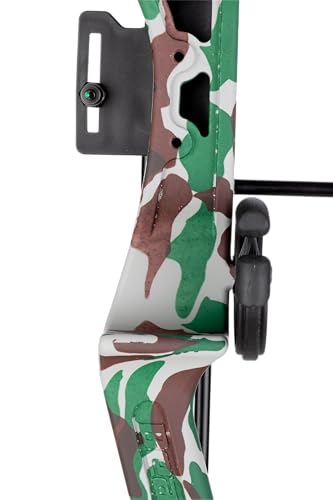 Camo Youth Compound Bow for Beginners with Accessories - 26-inch, 25lb Draw