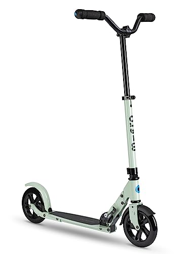 Micro Kickboard Speed Deluxe Foldable Scooter for Teens & Adults - Clay, 180mm PU Wheels, Adjustable Handlebar, Up to 220 lbs